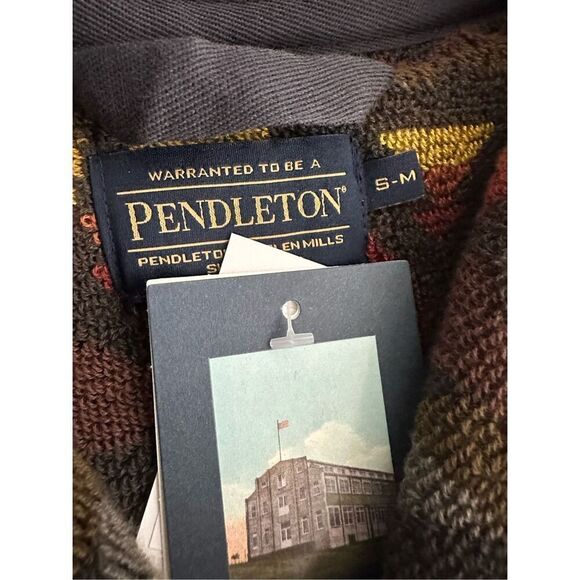 NWT Pendleton Solstice Patterned Long Sleeve Terry Velour Robe Unisex Size S/M - Picture 12 of 13